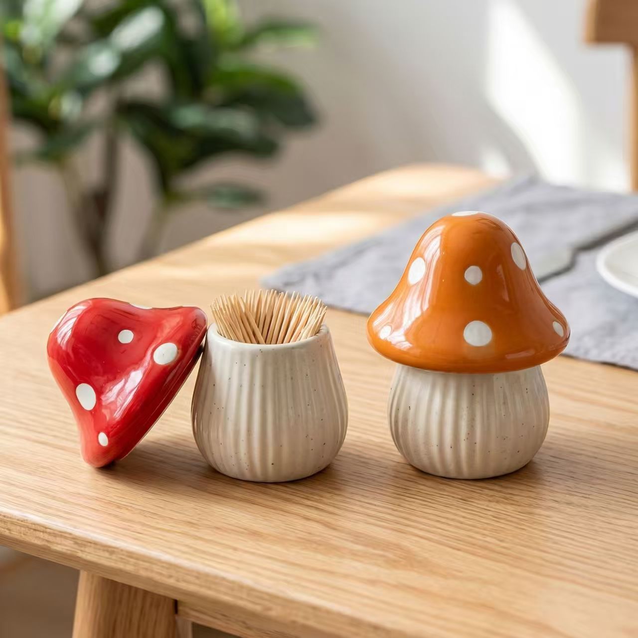 Home Decor Kitchen - Pot de rangement en céramique motif