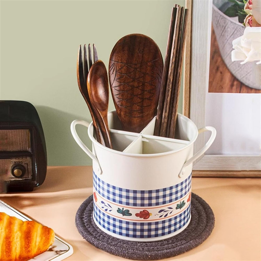 Home Decor Kitchen - Égouttoir de rangement rétro pour vaisselle