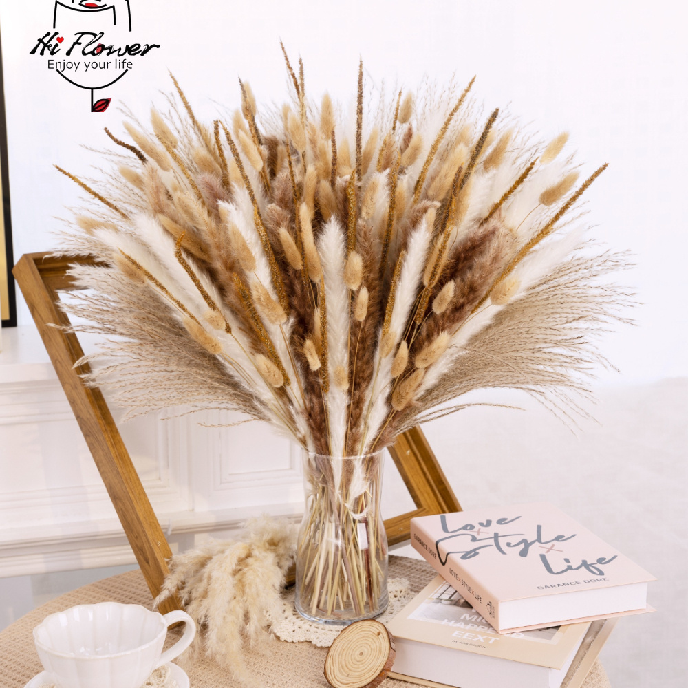 Dried Flower Bouquet - Bouquet d'herbe de la pampa séchée