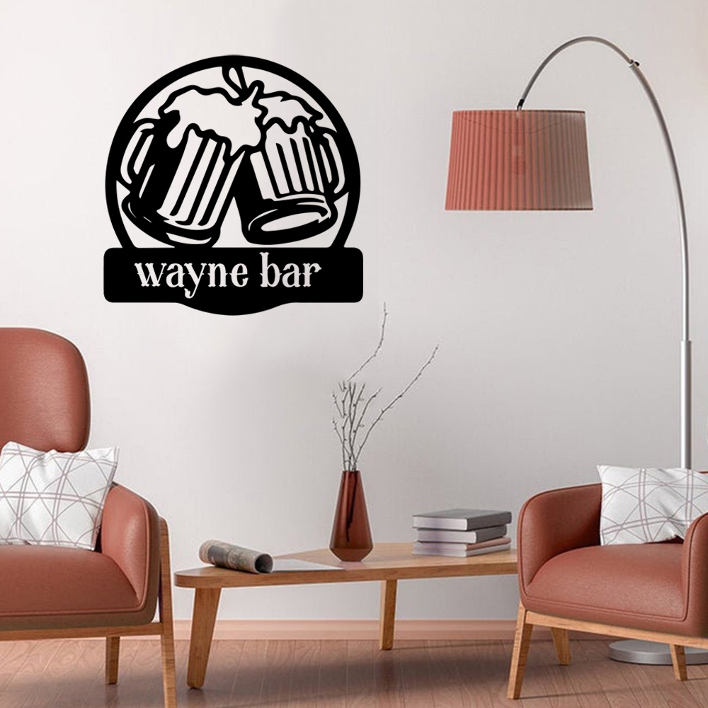 Home Decor Wall Tiles - Autocollant créatif personnalisable pour la bière,