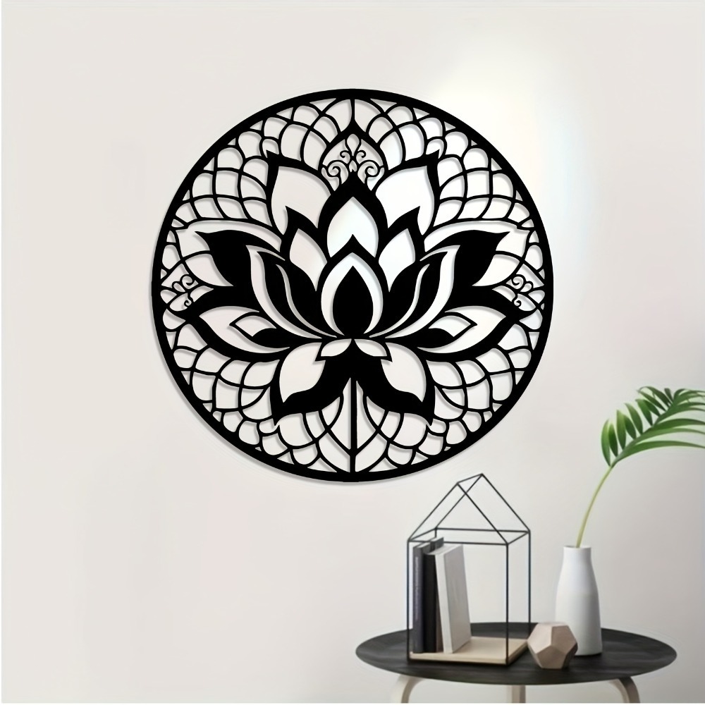 Home Decor Wall Panels - Décoration murale en métal Lumiho, fleur