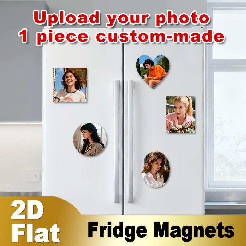 Home Decor Inspo - Aimant de réfrigérateur personnalisé avec photo,