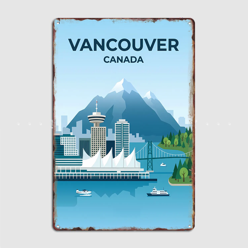 Home Decor Vancouver - Affiches de paysages touristiques de Vancouver,