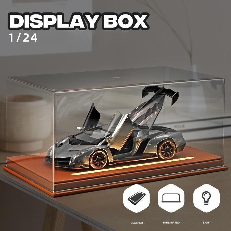 Home Decor Organizer - Boîte d'exposition en acrylique avec lumière