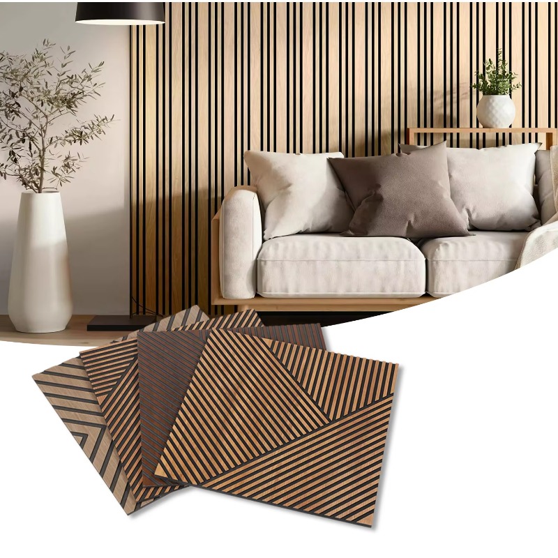 Home Decor Wall Panels - Panneaux acoustiques en bois à lattes