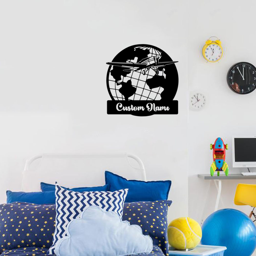 Home Decor Wall Tiles - Autocollant mural en vinyle avec nom
