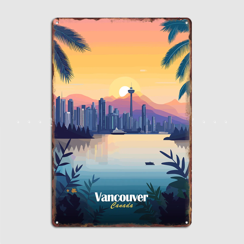Home Decor Vancouver - Affiches de paysages de voyage au