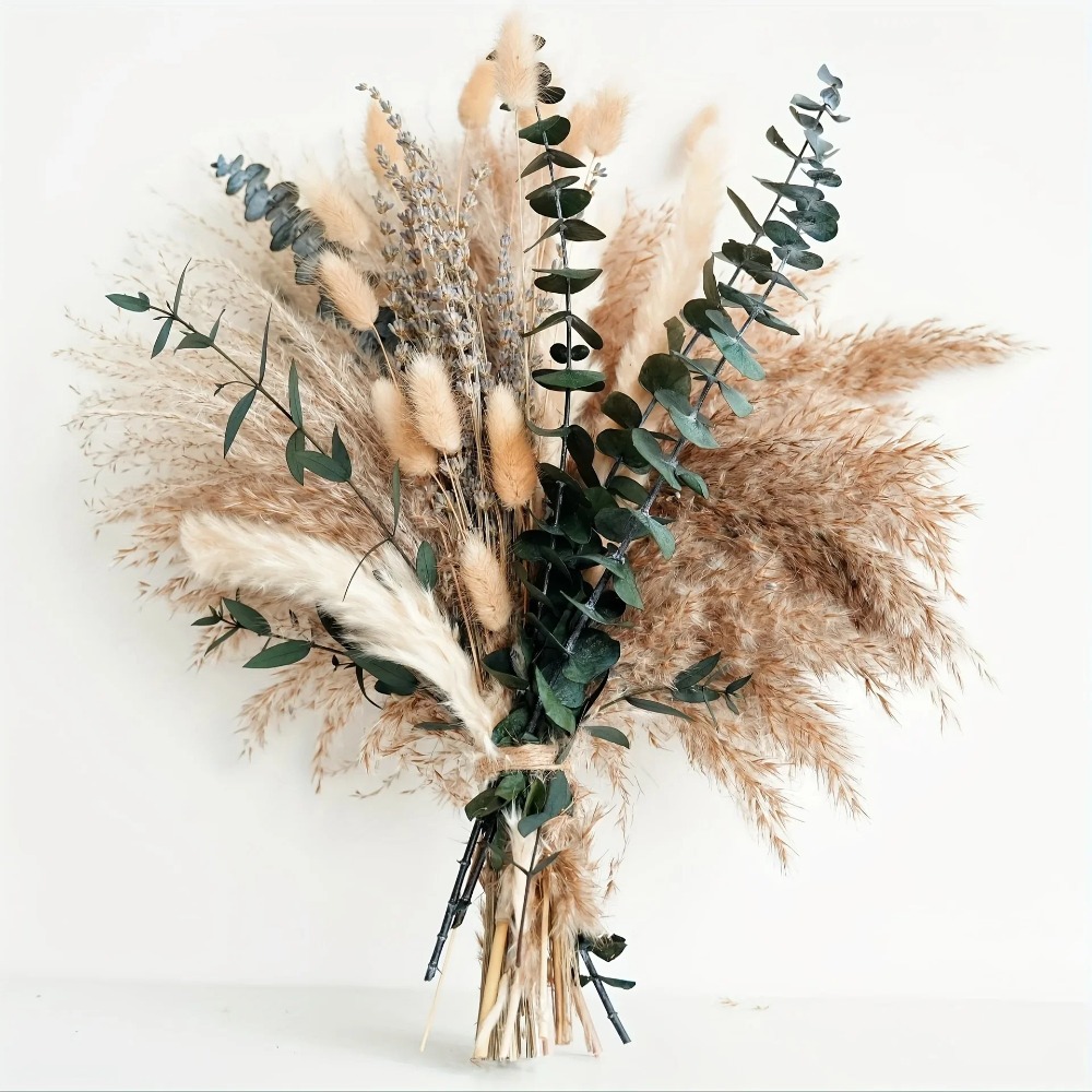 Dried Flower Bouquet - Bouquet de fleurs séchées naturelles, 80