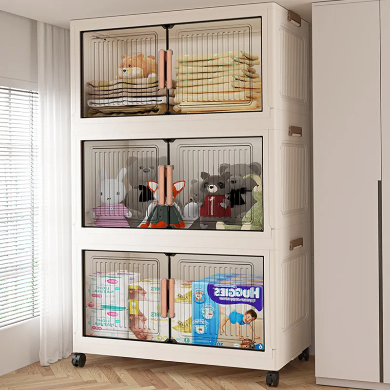 Home Decor Organizer - Armoire de rangement pliable anti-poussière, organisateur