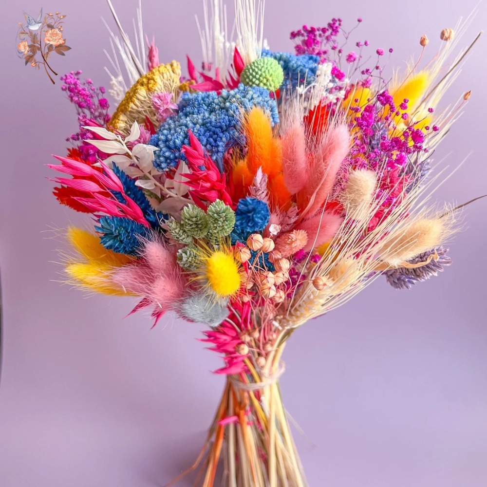 Dried Flower Bouquet - Bouquet de mariage de fleurs séchées