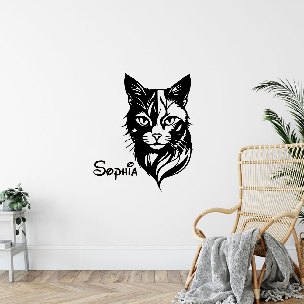 Home Decor Wall Tiles - Autocollant mural personnalisé avec nom de