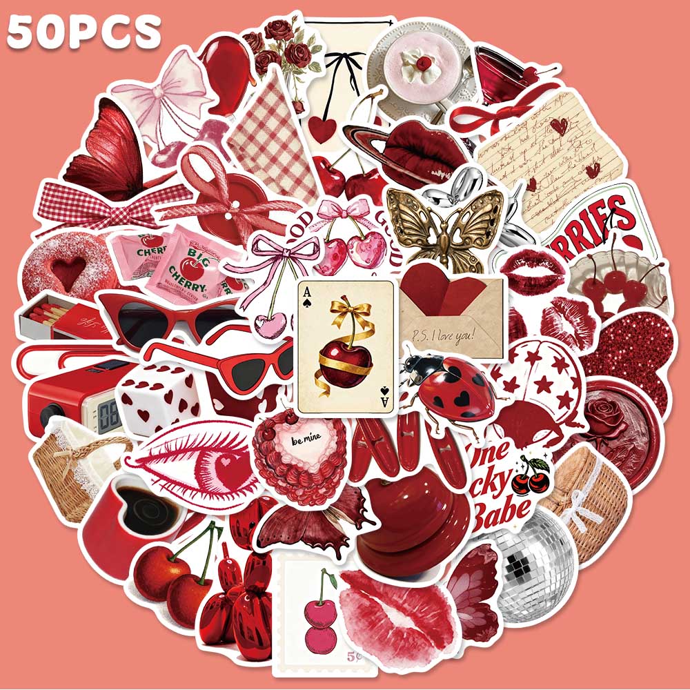 Home Decor Wall Panels - Autocollant Graffiti couleur cerise, étiquette Cool