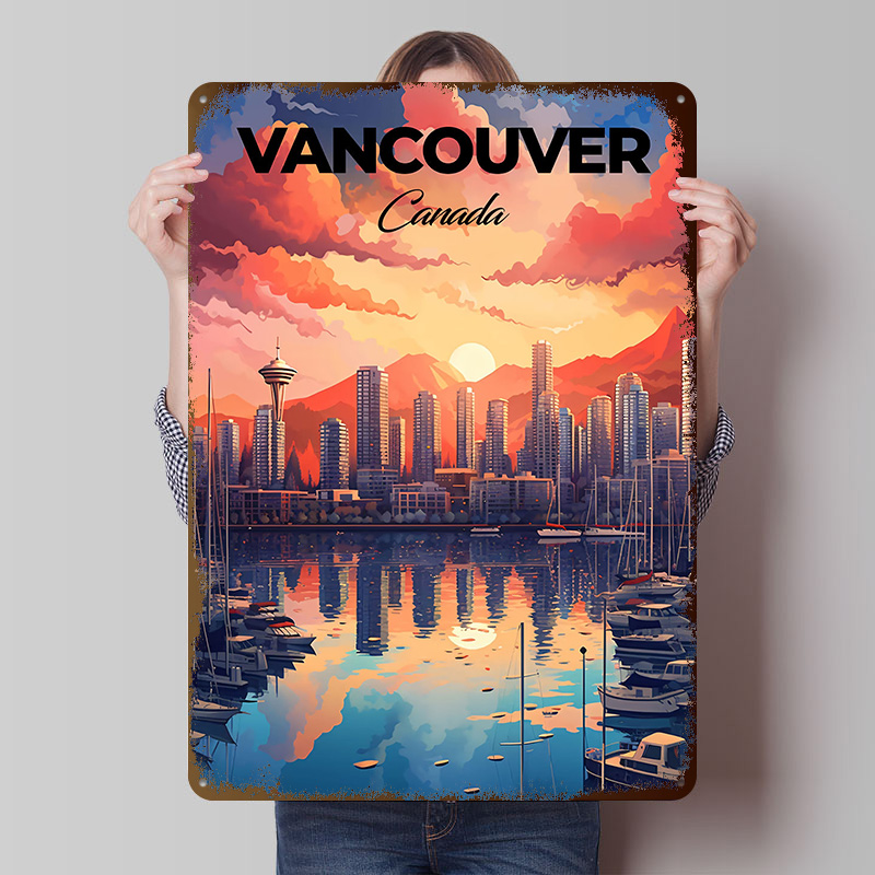 Home Decor Vancouver - Affiche de voyage de Vancouver, impression