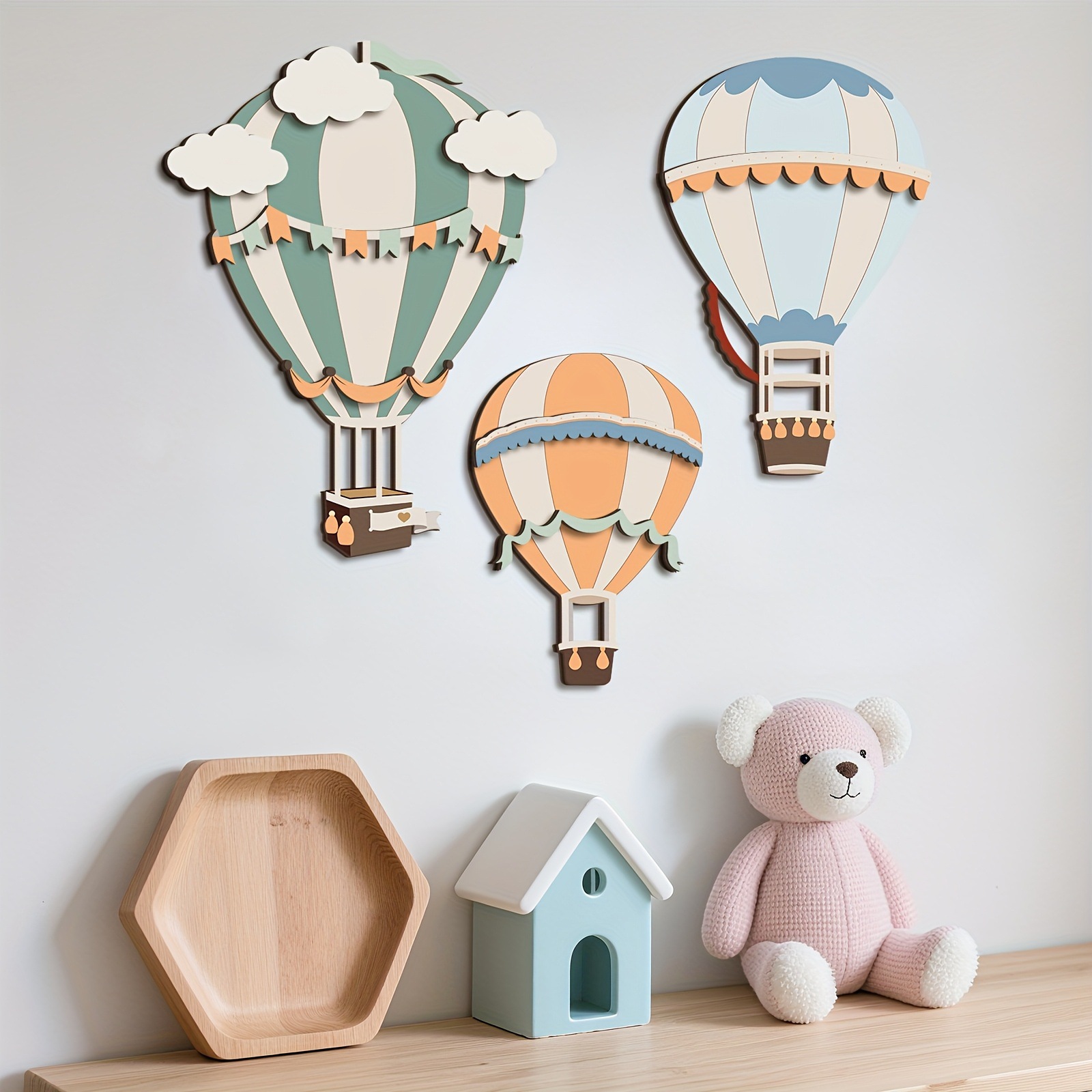 Home Decor Etsy - Ensemble de décorations murales en bois