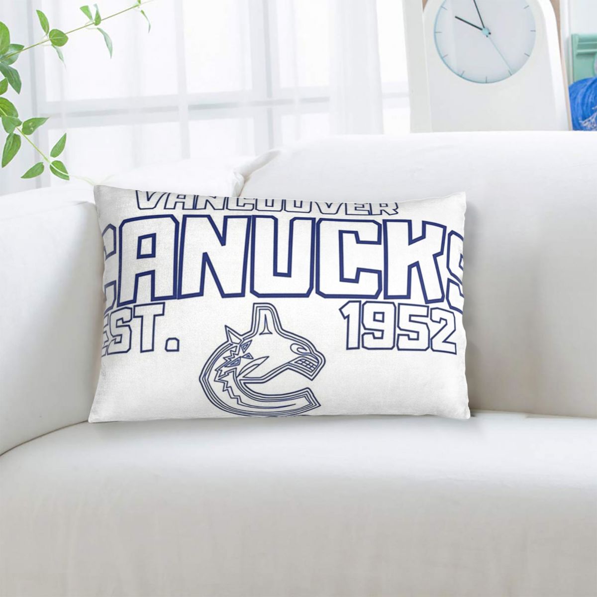 Home Decor Vancouver - Housse de coussin rectangulaire Vancouver Canucks