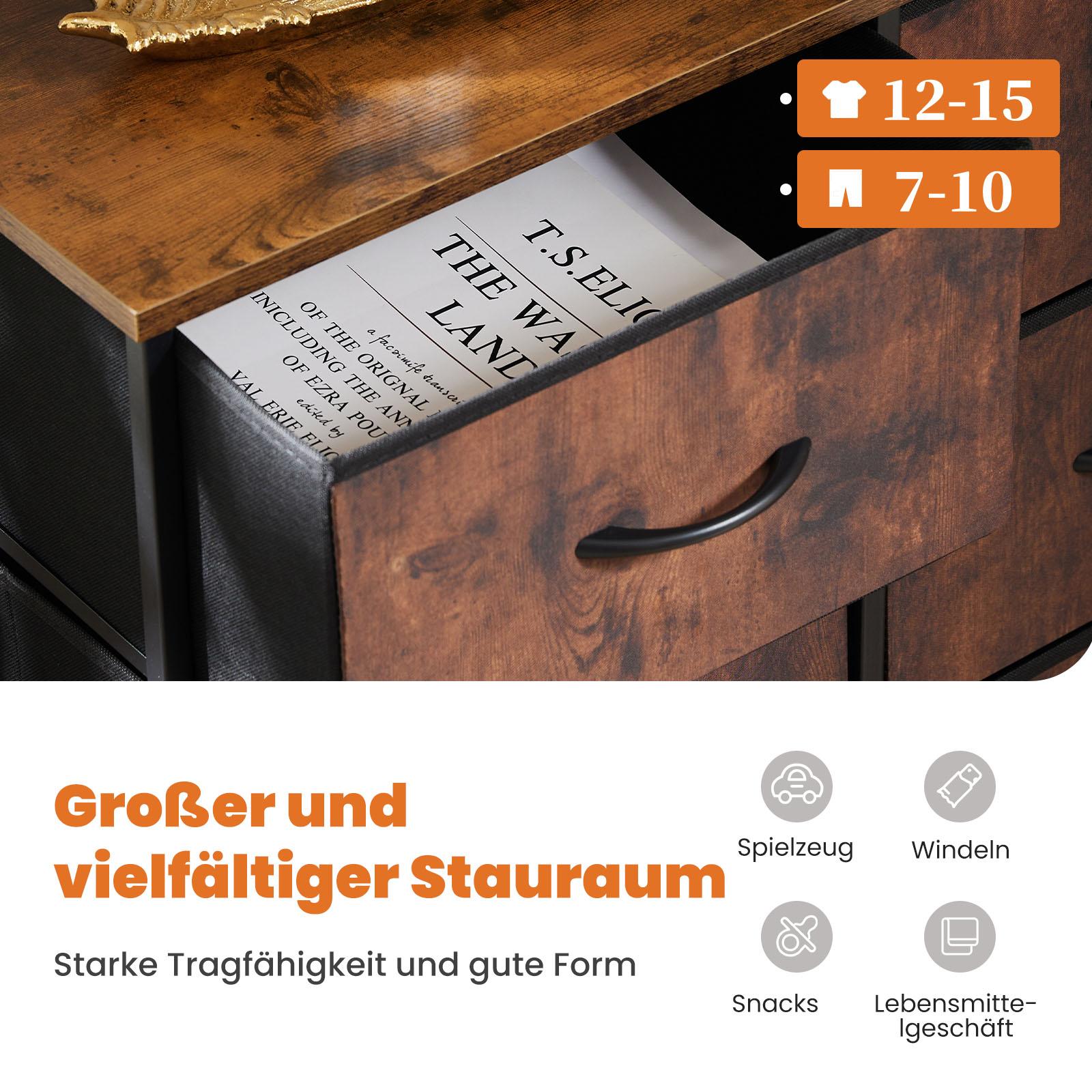Commode à 8 tiroirs en tissu,  - Home Decor Organizer avis et prix