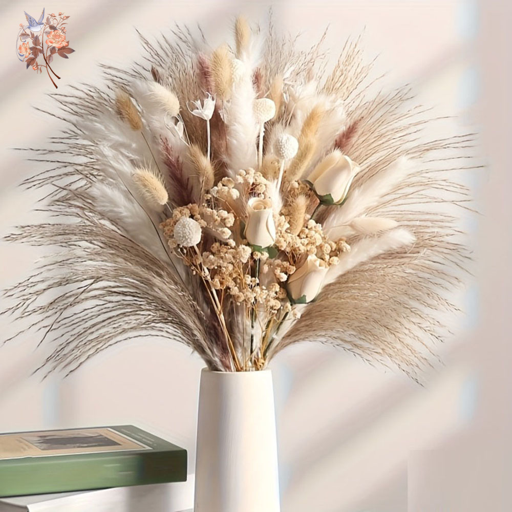 Bouquet de 80 fleurs artificie - Dried Flower Bouquet avis et prix