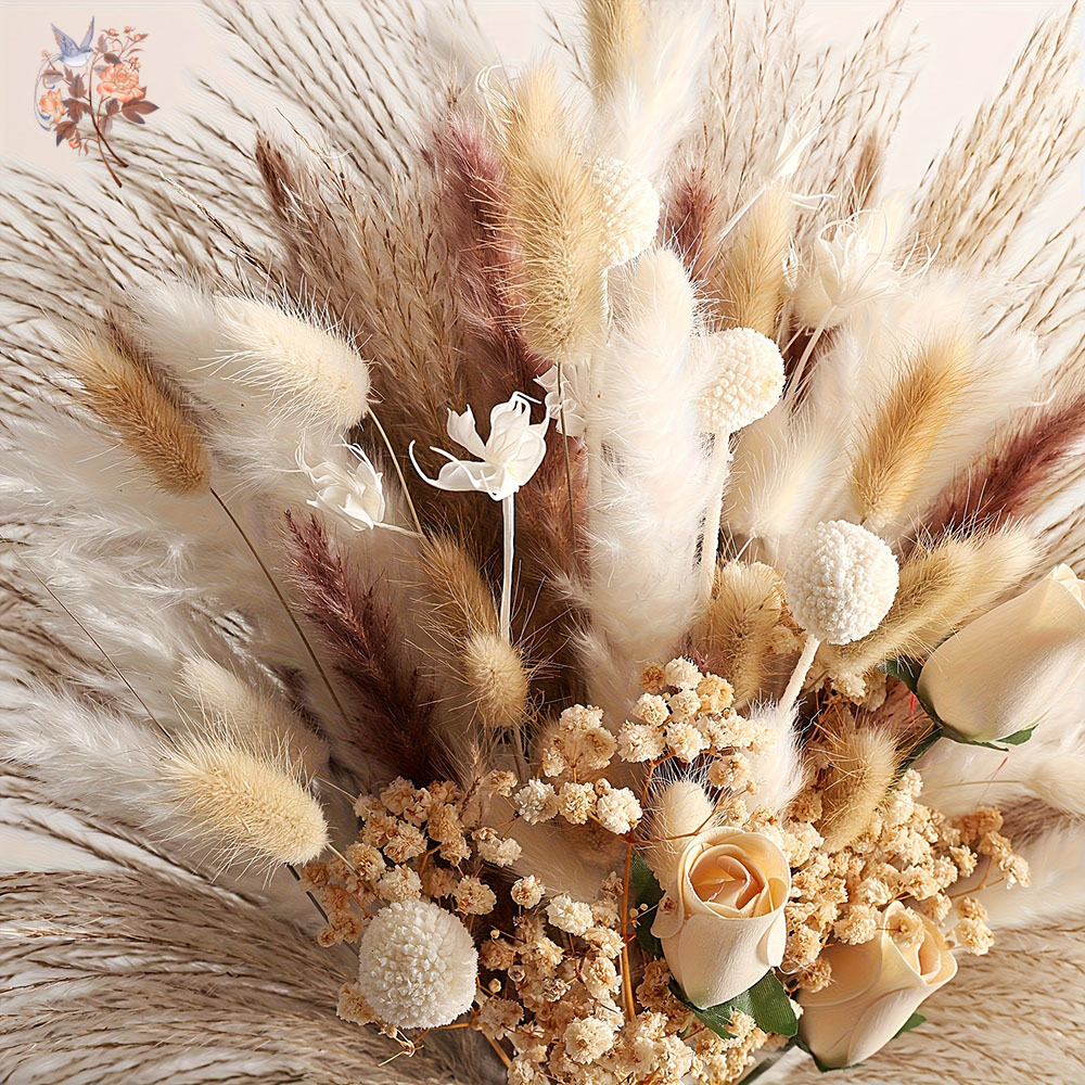 Bouquet de 80 fleurs artificie - Dried Flower Bouquet avis et prix