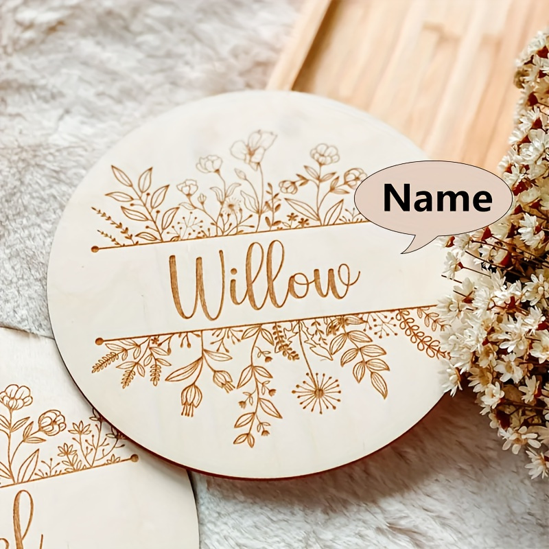 Plaque de nom gravée florale p - Home Decor Inspo avis et prix