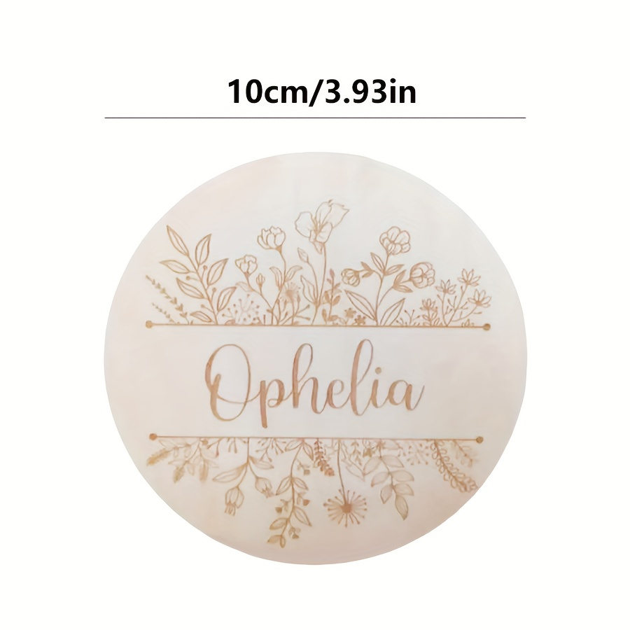 Plaque de nom gravée florale p - Home Decor Inspo avis et prix