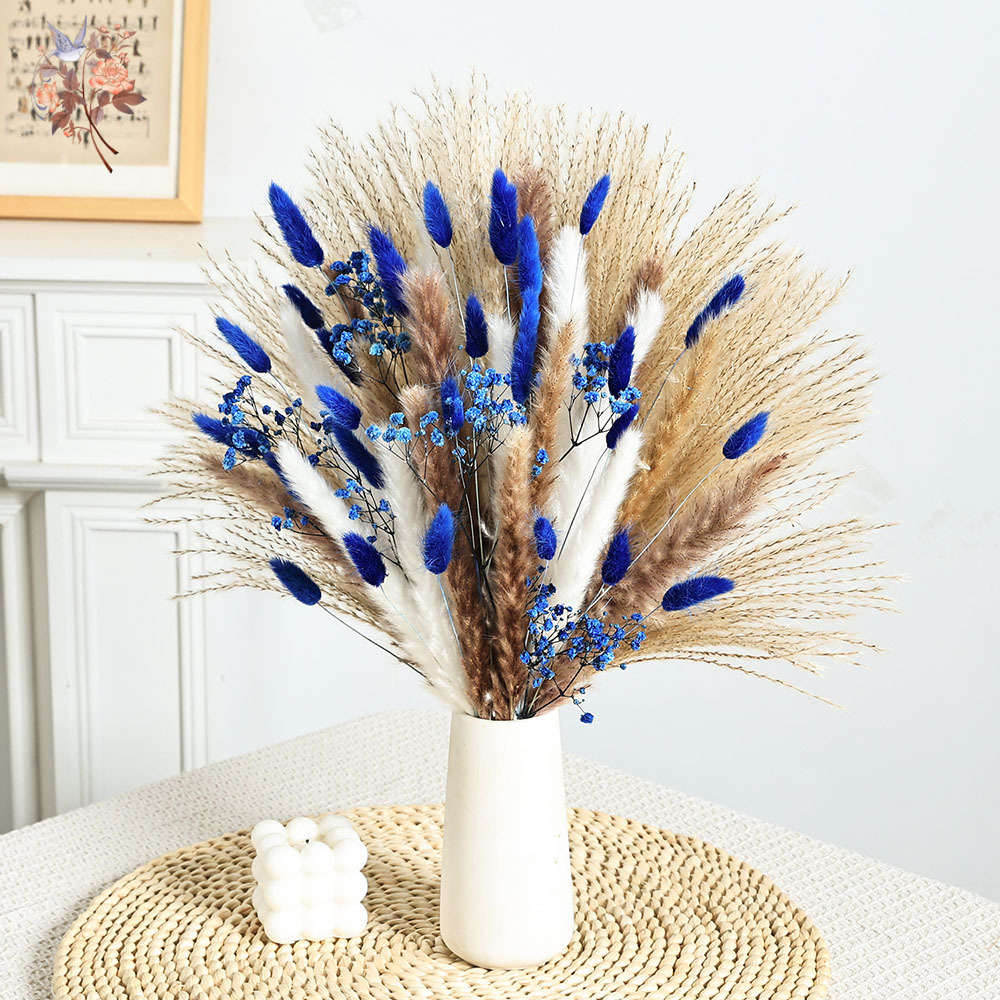 Queue de lapin moelleuse bleue - Dried Flower Bouquet avis et prix