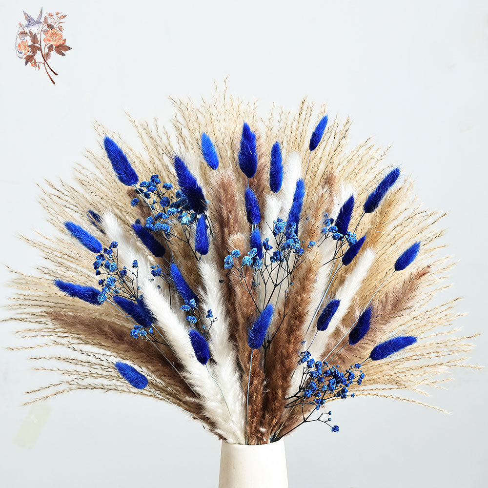 Queue de lapin moelleuse bleue - Dried Flower Bouquet avis et prix
