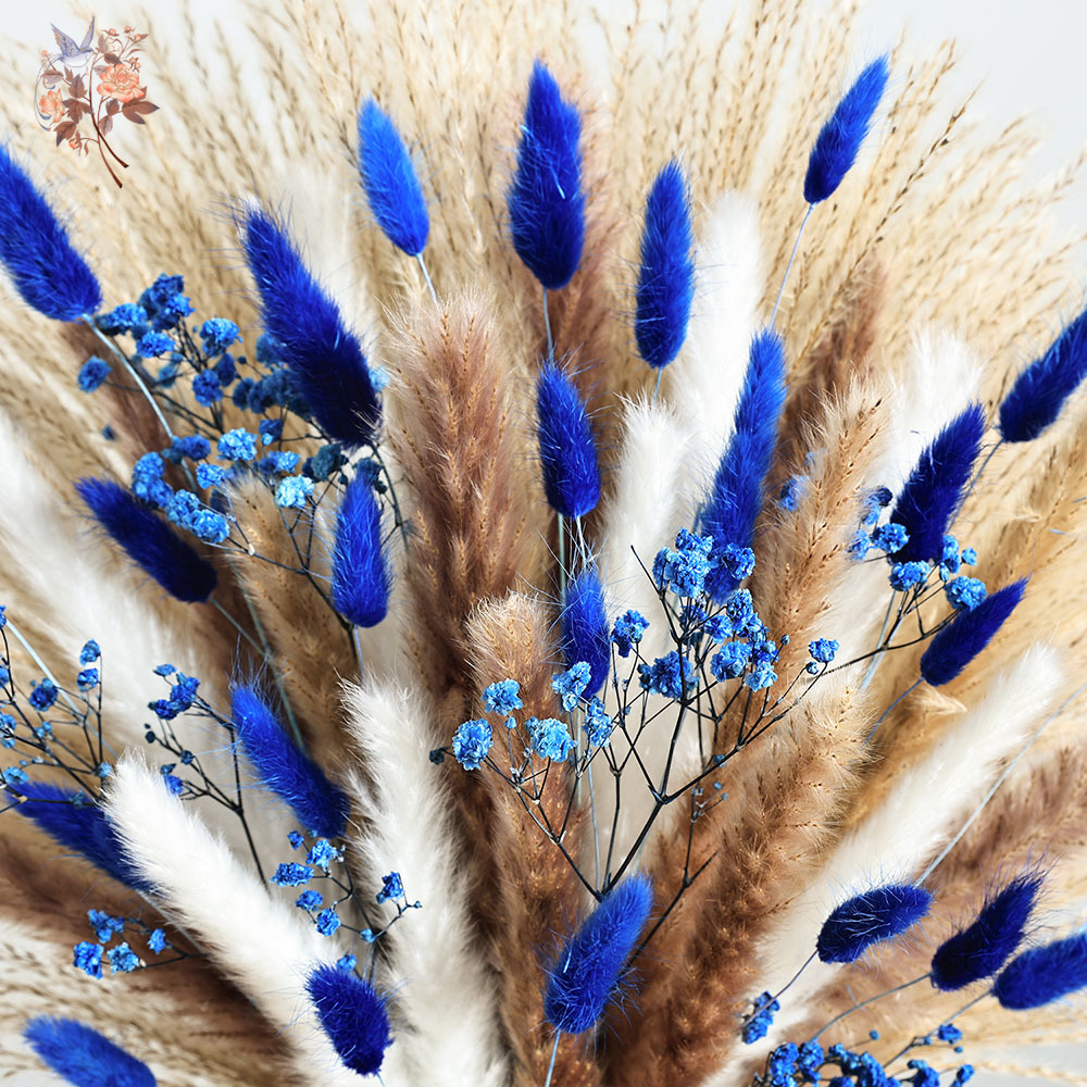 Queue de lapin moelleuse bleue - Dried Flower Bouquet avis et prix