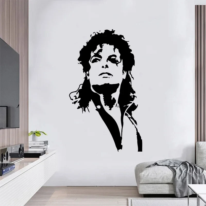 MJ Music Singer Sticker mural  - Home Decor Vinyl Flooring avis et prix