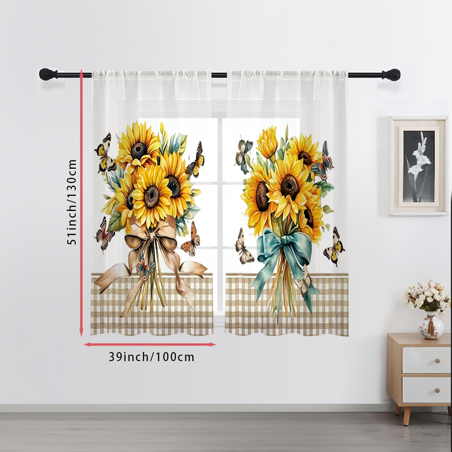 Lot de 2 rideaux transparents  - Home Decor Wall Panels avis et prix