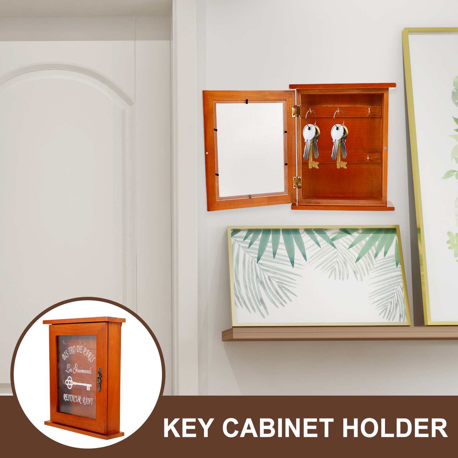 Armoire à clés murale en bois  - Home Decor Wall Panels avis et prix