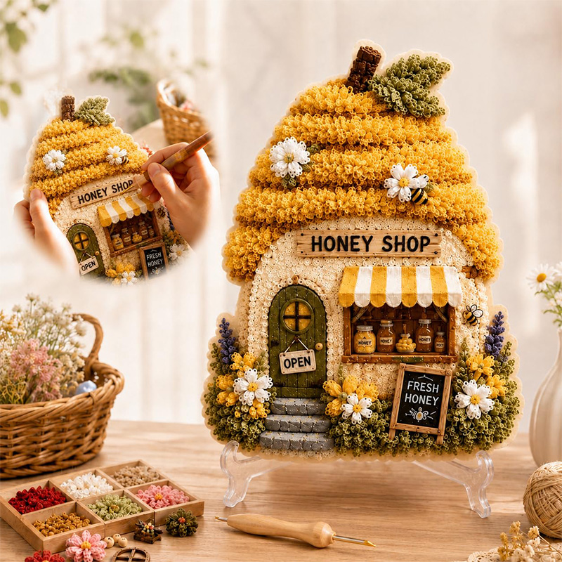 Kit DIY Poke Art Maison Champi - Home Decor Diy avis et prix