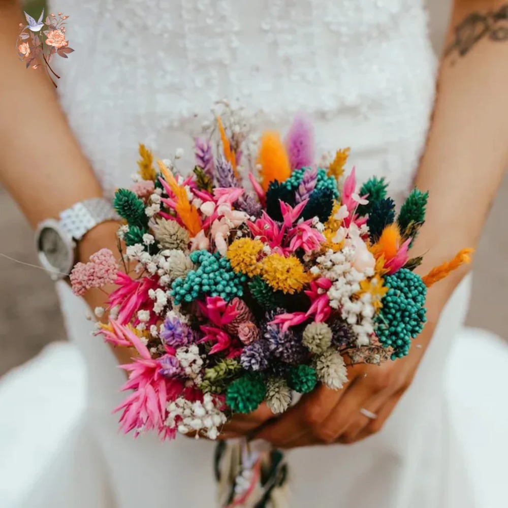 Bouquet de mariage de fleurs s - Dried Flower Bouquet avis et prix