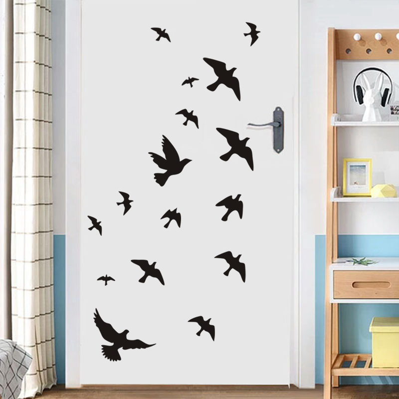 Autocollants muraux oiseau déc - Home Decor Vinyl Flooring avis et prix
