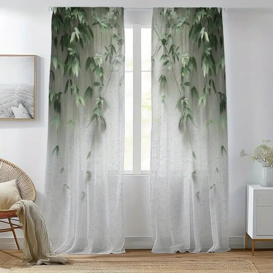 Lot de 2 rideaux transparents  - Home Decor Wall Panels avis et prix