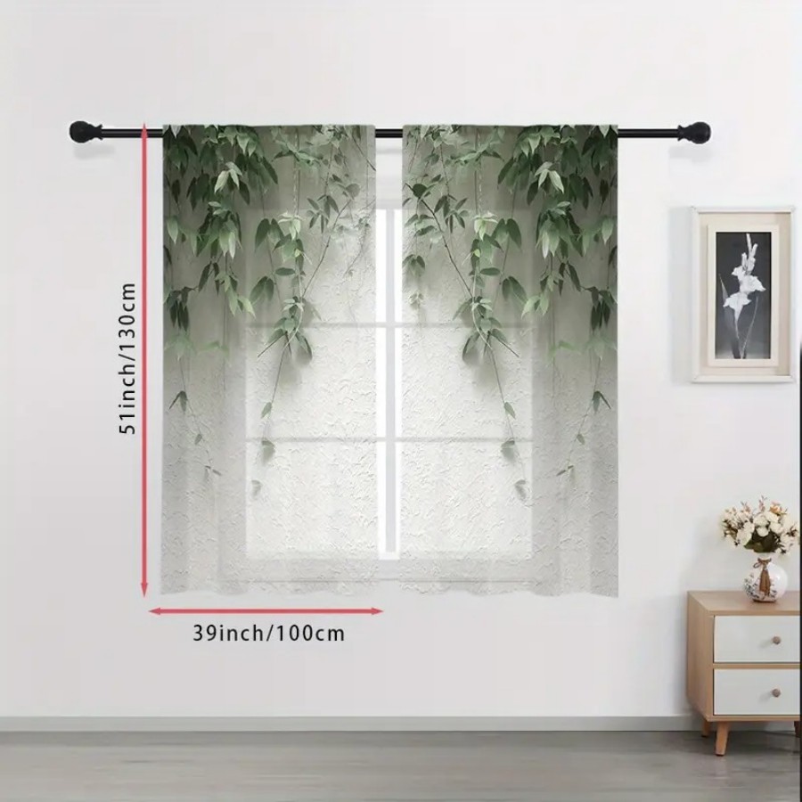 Lot de 2 rideaux transparents  - Home Decor Wall Panels avis et prix