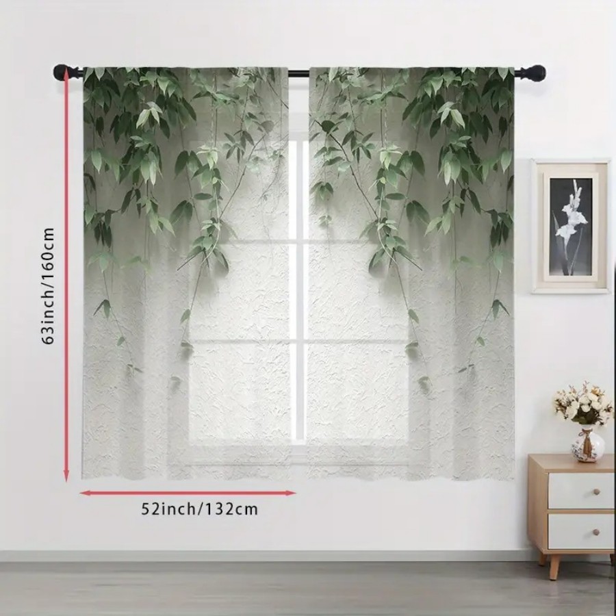 Lot de 2 rideaux transparents  - Home Decor Wall Panels avis et prix