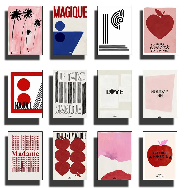 Affiche d'amour nordique moder - Home Decor Lovely Home avis et prix
