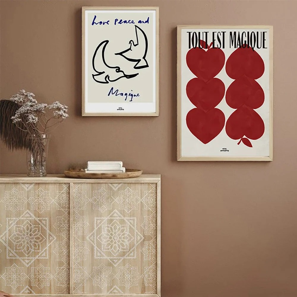 Affiche d'amour nordique moder - Home Decor Lovely Home avis et prix