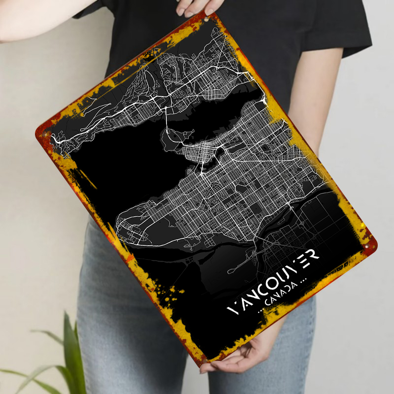 Carte de ville du Canada de Va - Home Decor Vancouver avis et prix