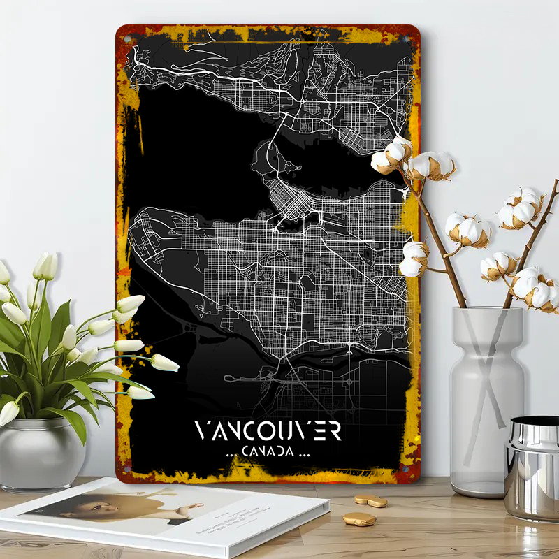 Carte de ville du Canada de Va - Home Decor Vancouver avis et prix