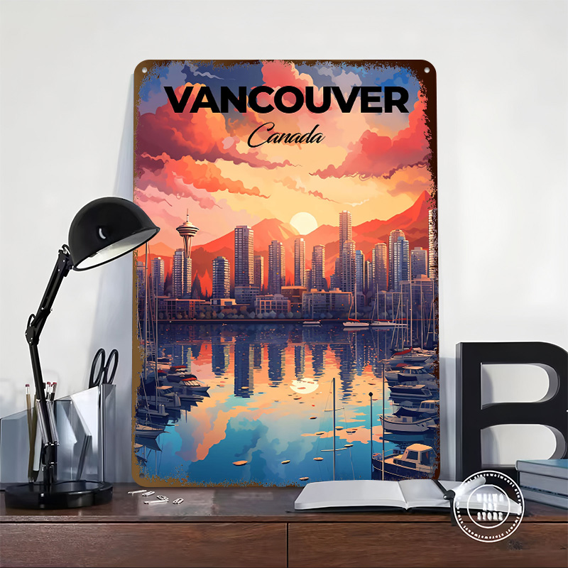 Affiche de voyage de Vancouver - Home Decor Vancouver avis et prix