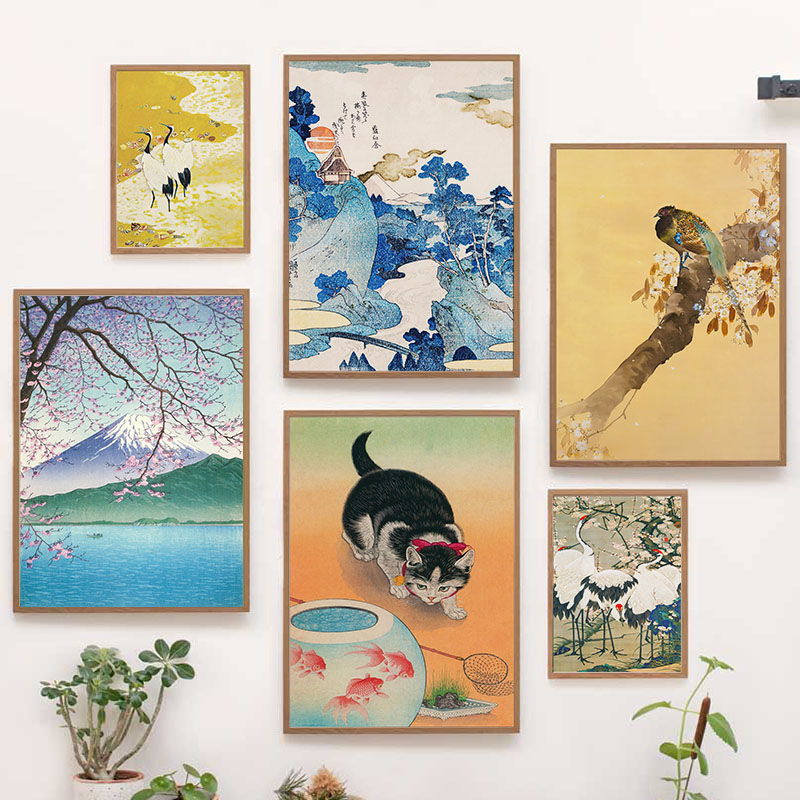Peinture sur toile japonaise K - Home Decor Interior avis et prix