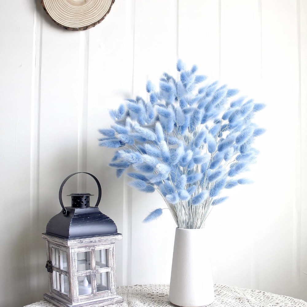 100 pièces bleu lièvre-queue h - Dried Flower Bouquet avis et prix